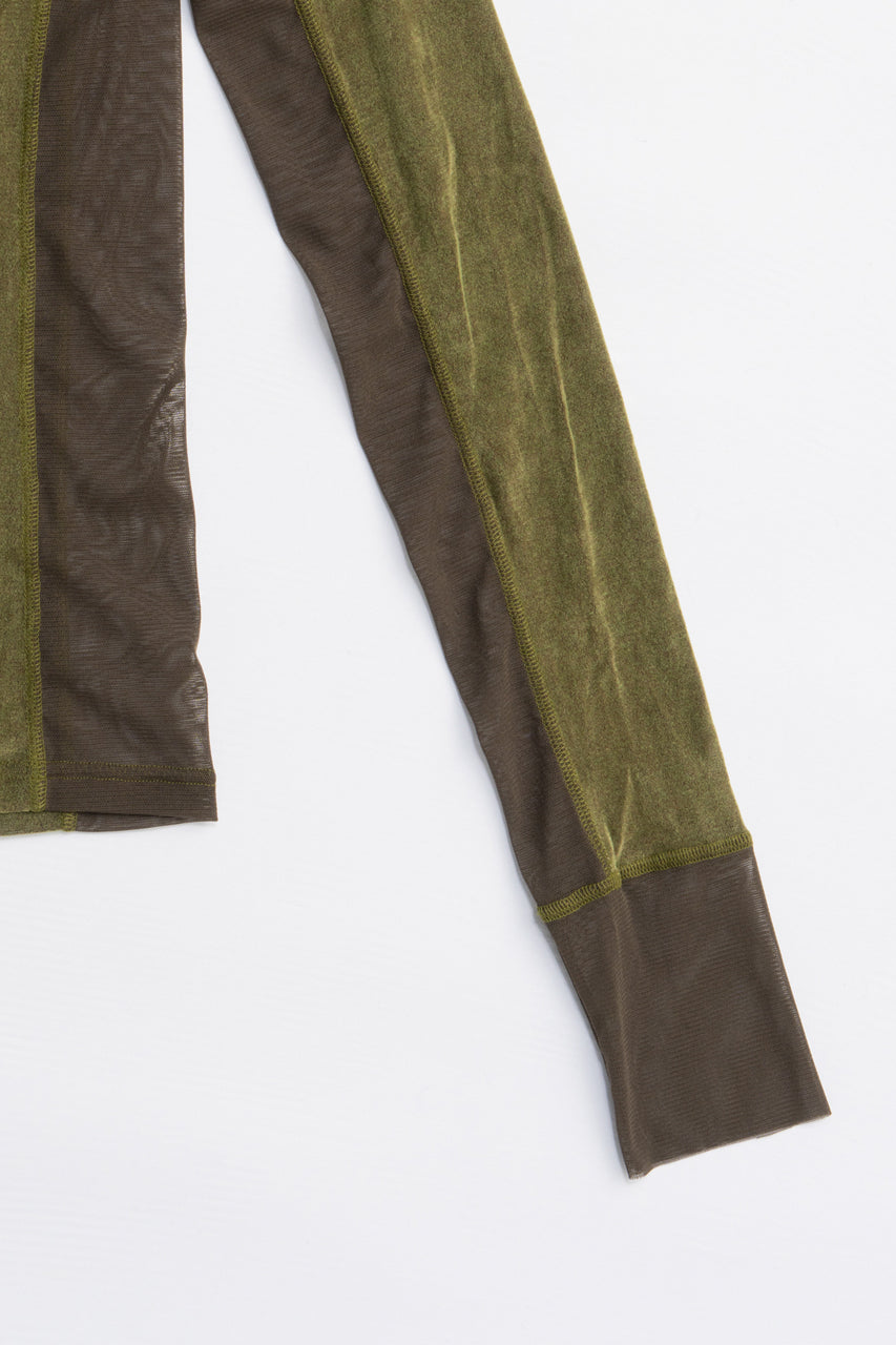 Velour Turtleneck Top - 2025 AUTUMN