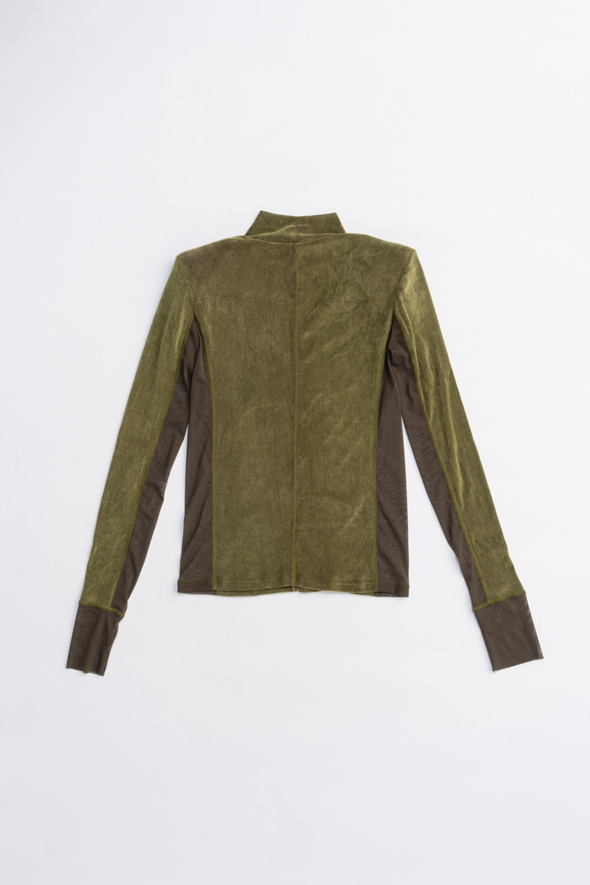 Velour Turtleneck Top - 2025 AUTUMN