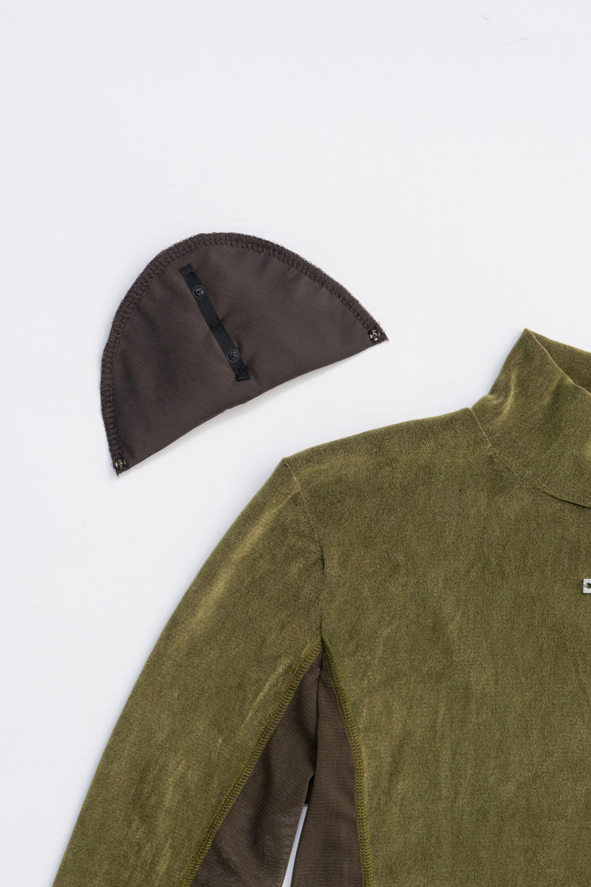 Velour Turtleneck Top - 2025 AUTUMN