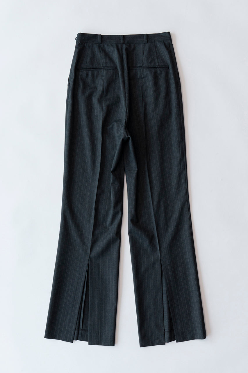 Pinstripe Wrap Layered Pants