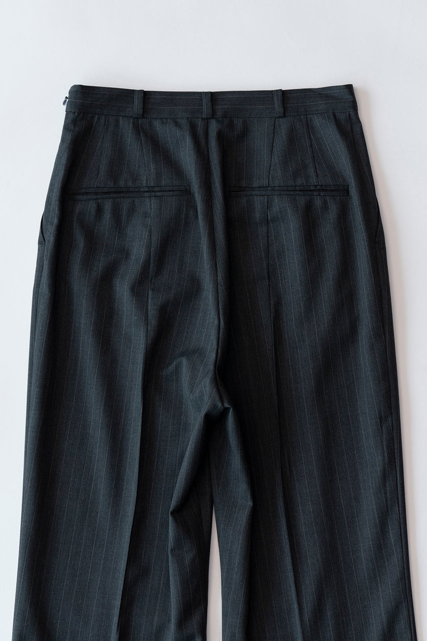 Pinstripe Wrap Layered Pants