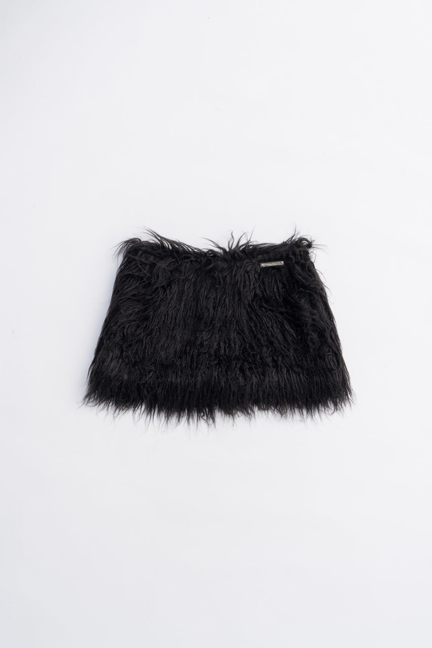 Long Faux Mini Skirt