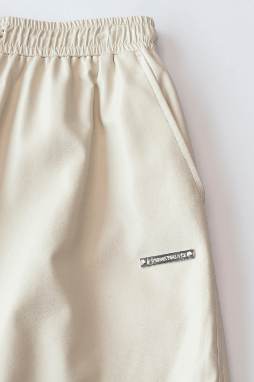 【一部予約】Synthetic Leather Voluminous Wide Pants