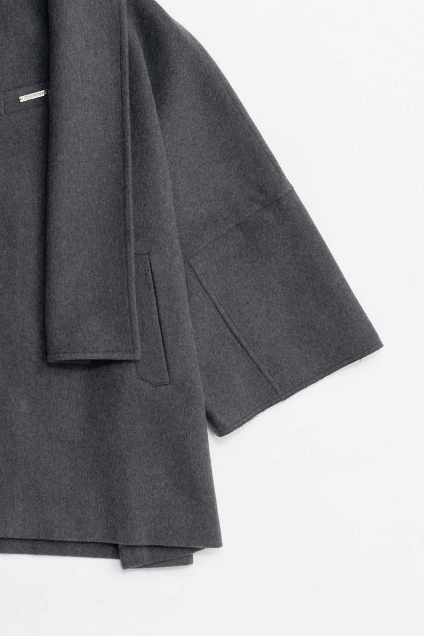 Poncho Coat with Scarf - 2025 AUTUMN