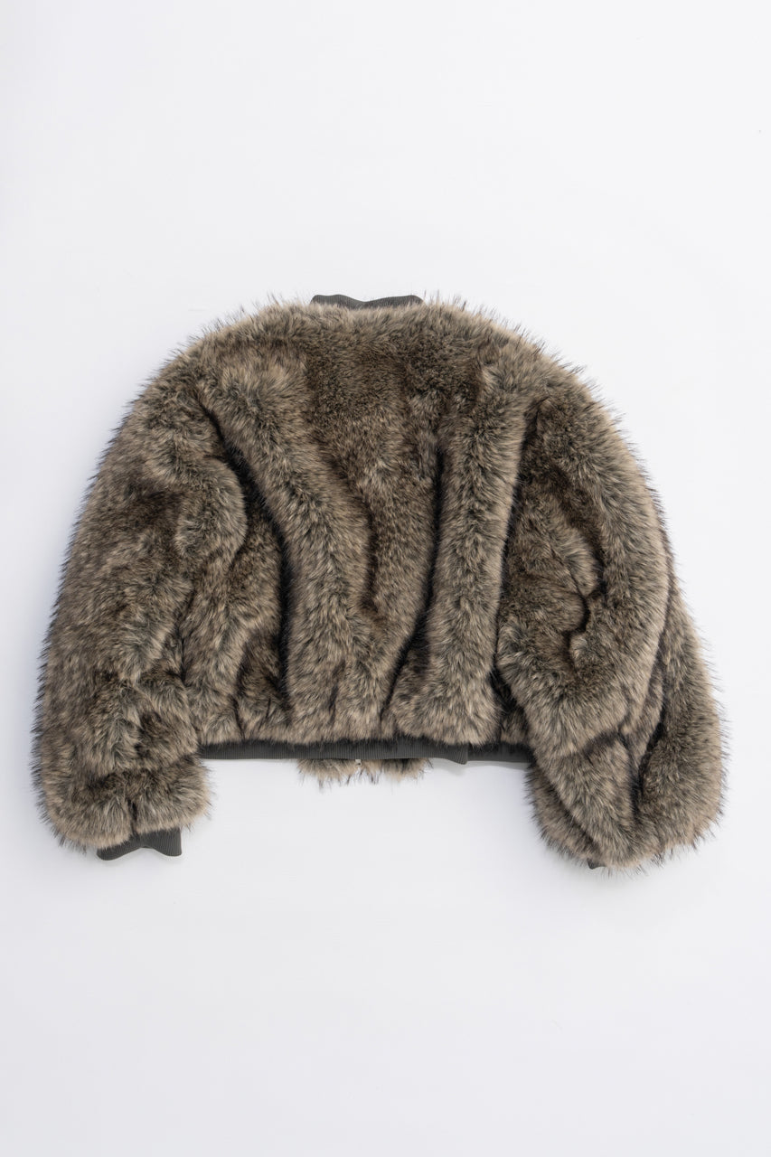 Reversible fur MA-1
