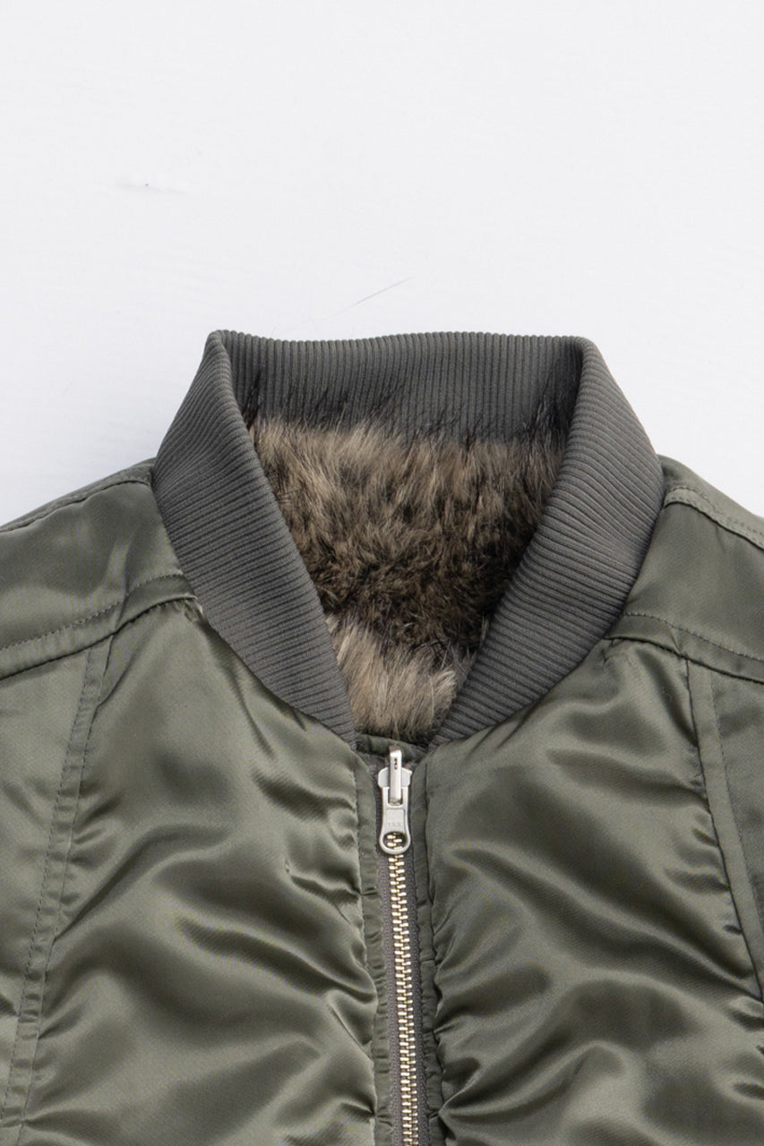 Reversible fur MA-1 - 2025 AUTUMN