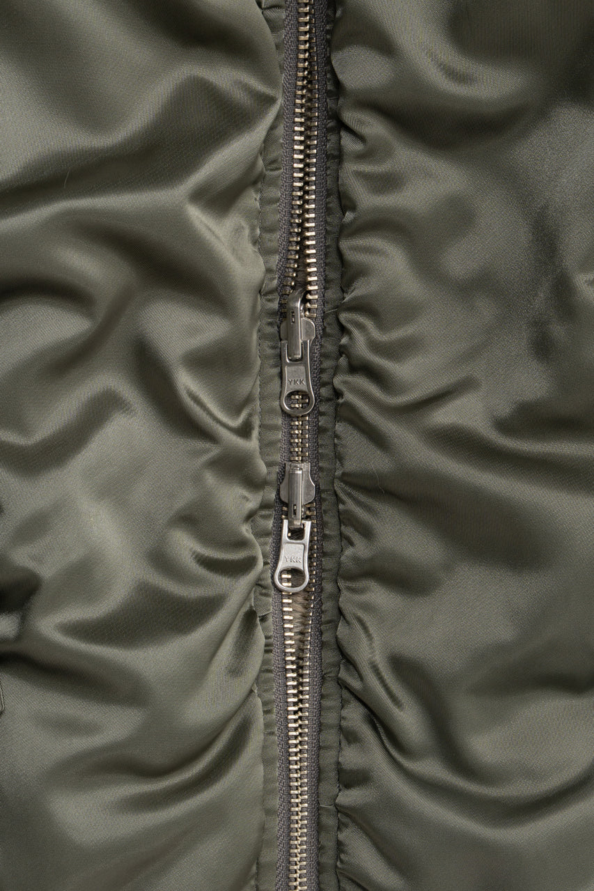 Reversible fur MA-1