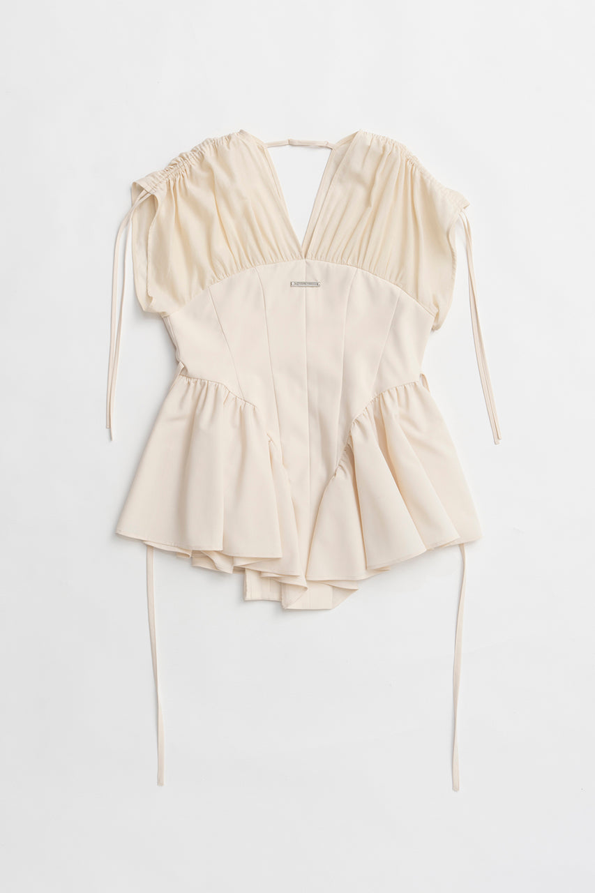 Balloon Peplum Tunic - 2025 SUMMER