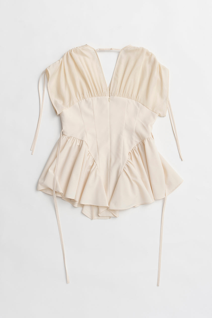 Balloon Peplum Tunic - 2025 SUMMER