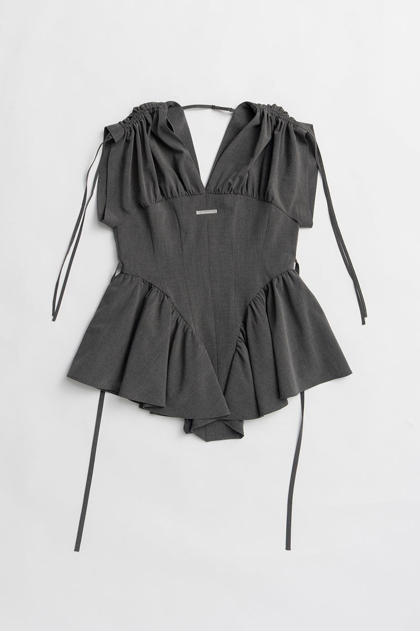 Balloon Peplum Tunic - 2025 SUMMER