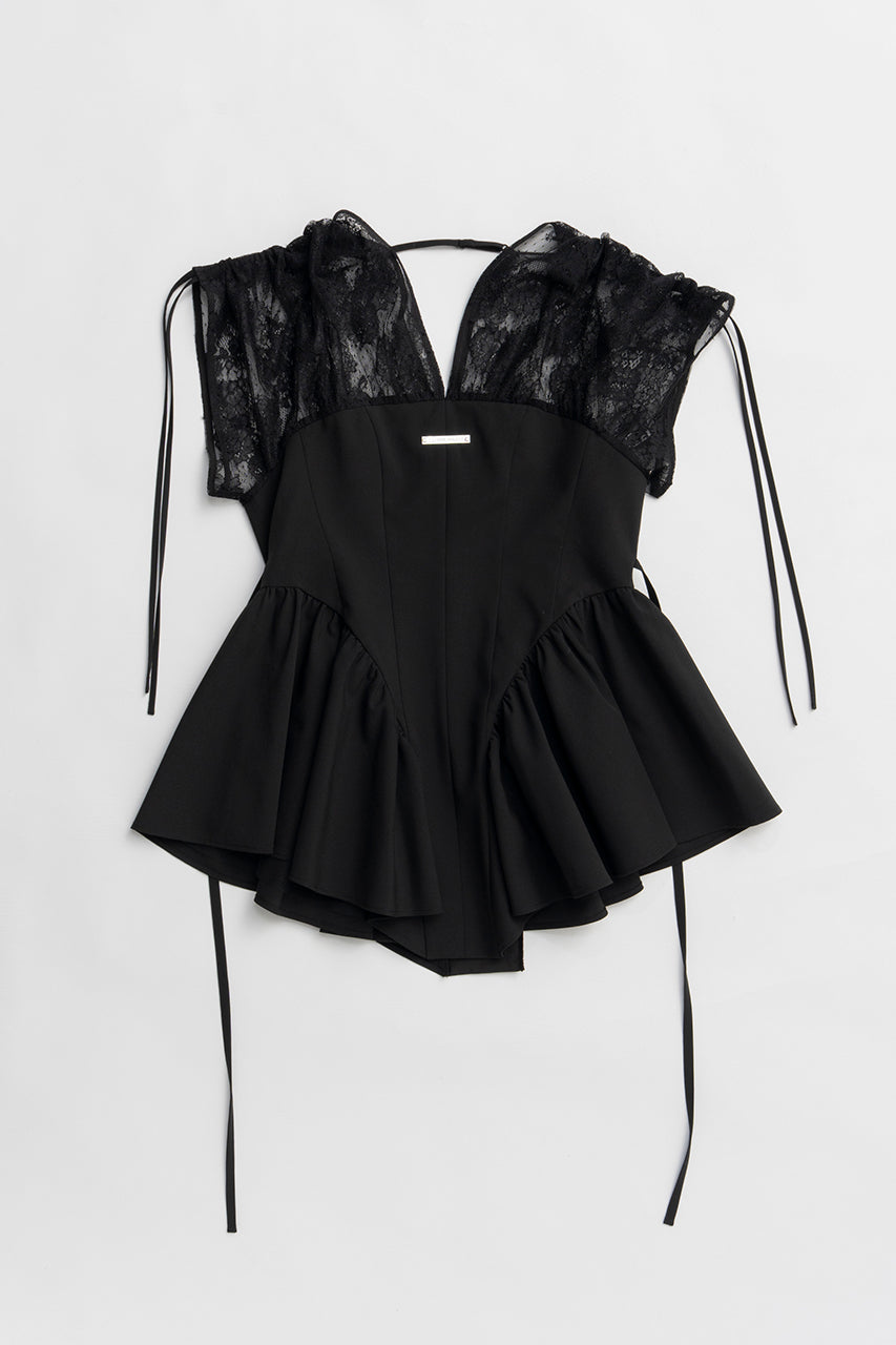 Balloon Peplum Tunic - 2025 SUMMER
