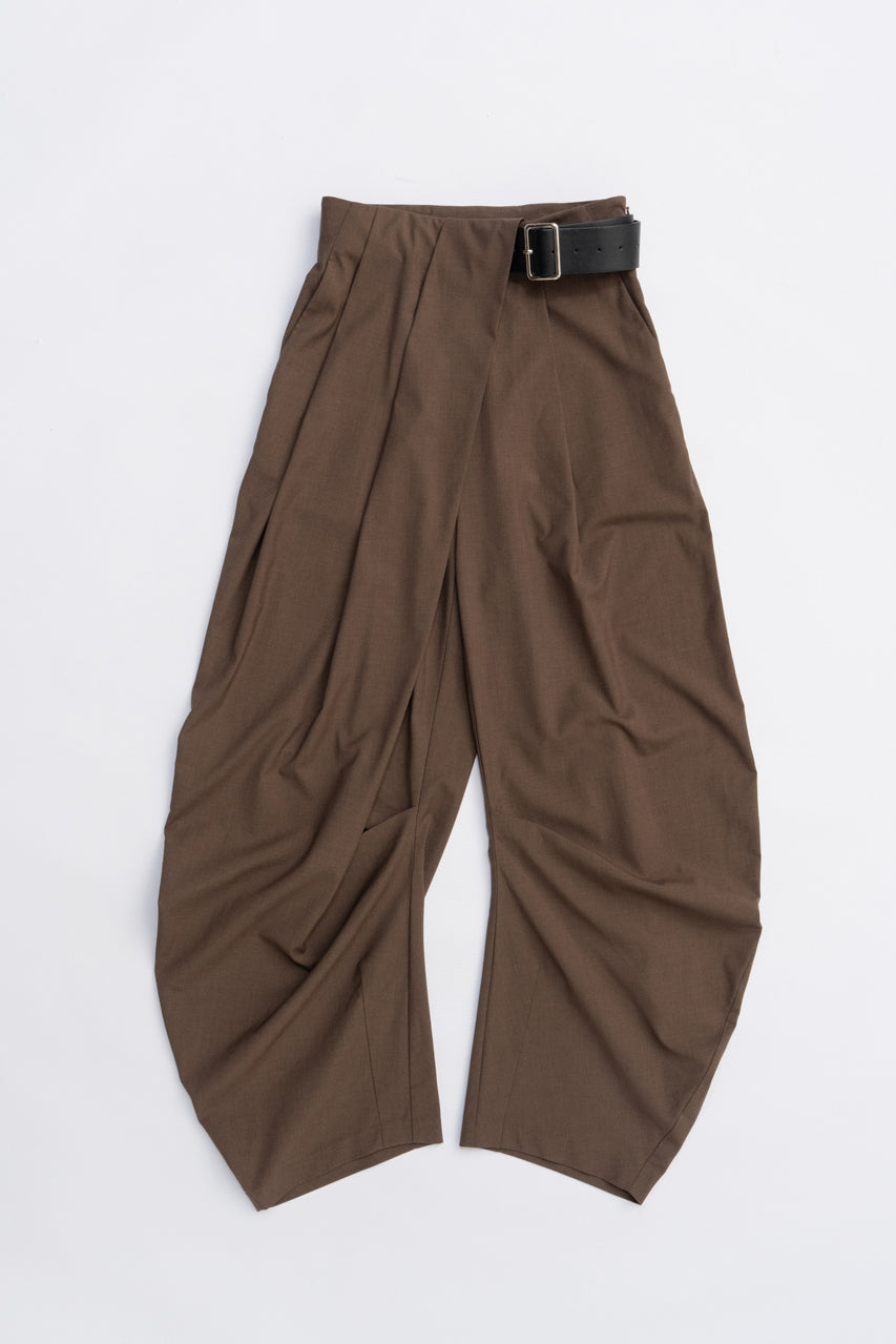 Asymmetrical Belt Pants - PRE ORDER
