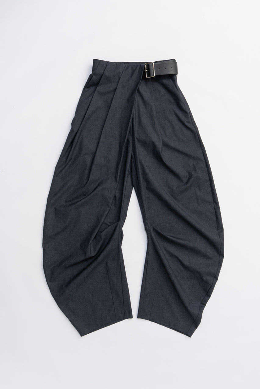 Asymmetrical Belt Pants - PRE ORDER