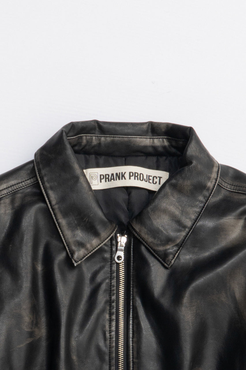 Flight Leather Bomber Jacket - 2025 AUTUMN