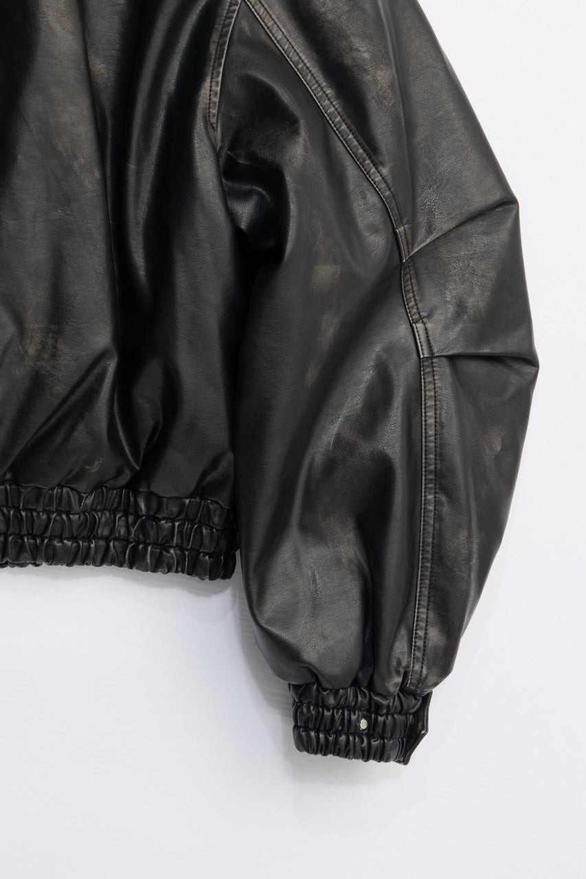 Flight Leather Bomber Jacket - 2025 AUTUMN