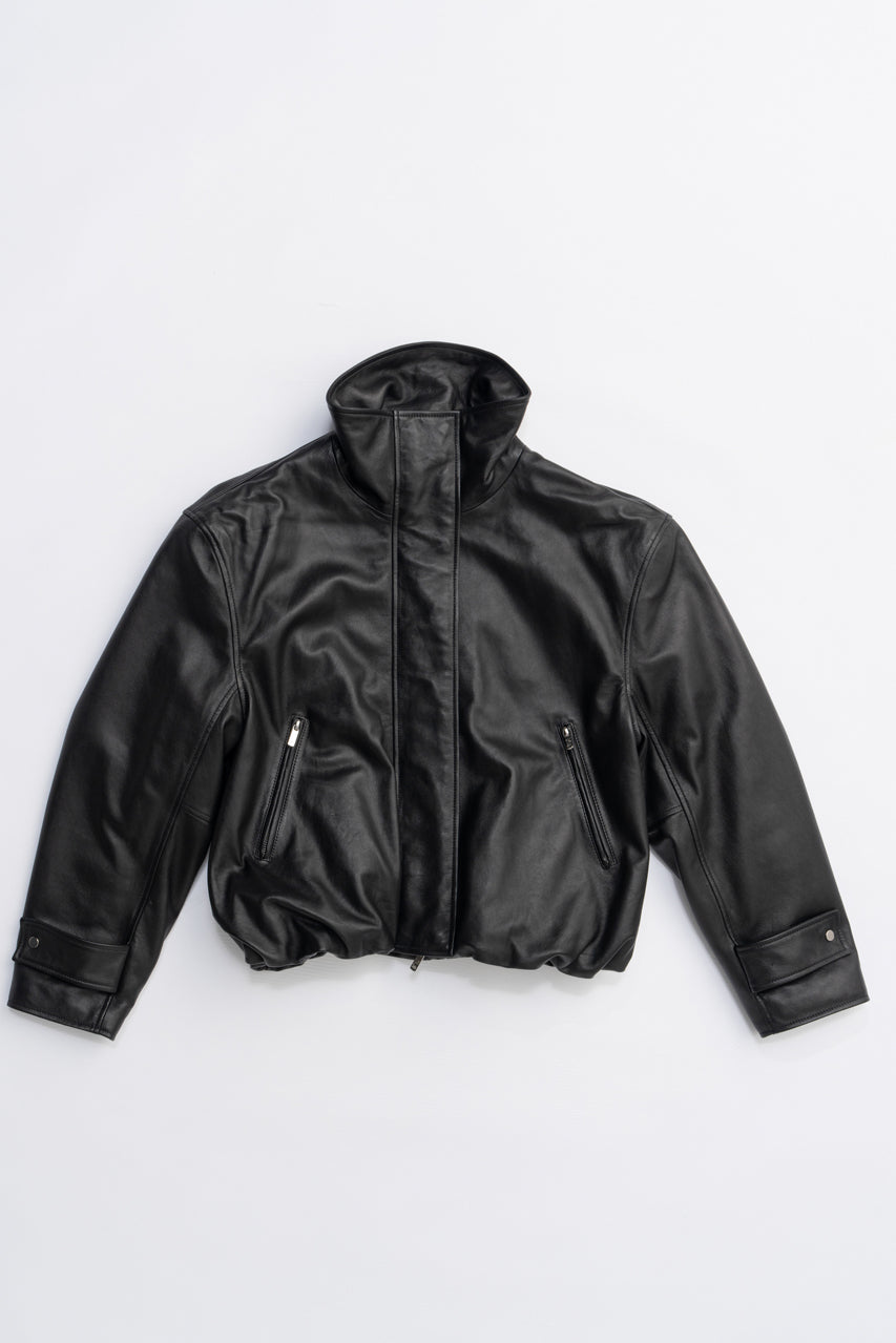 SHEEP Leather High Neck Blouson - PRE ORDER