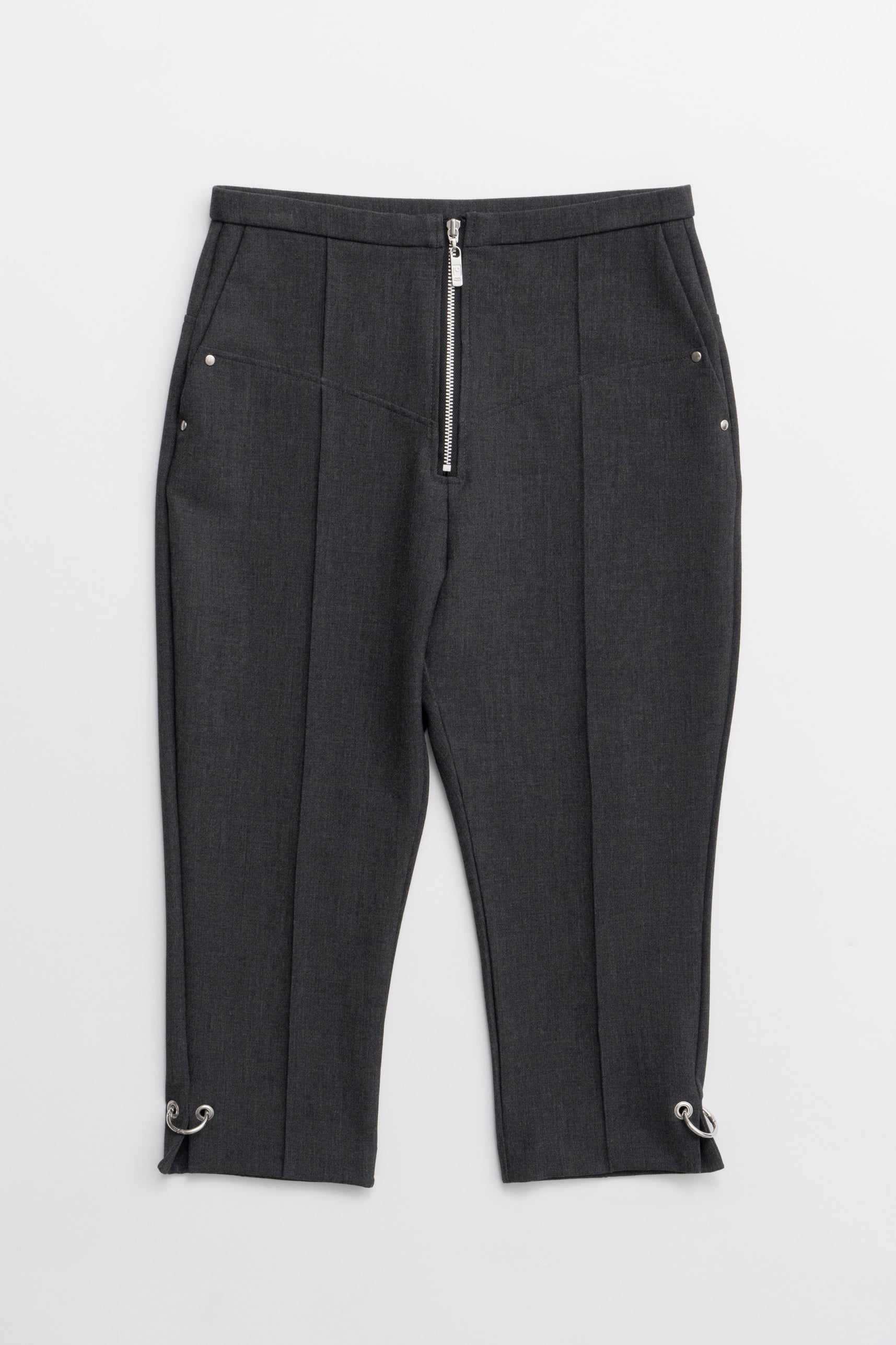 Front Zip Capri Pants - SALE