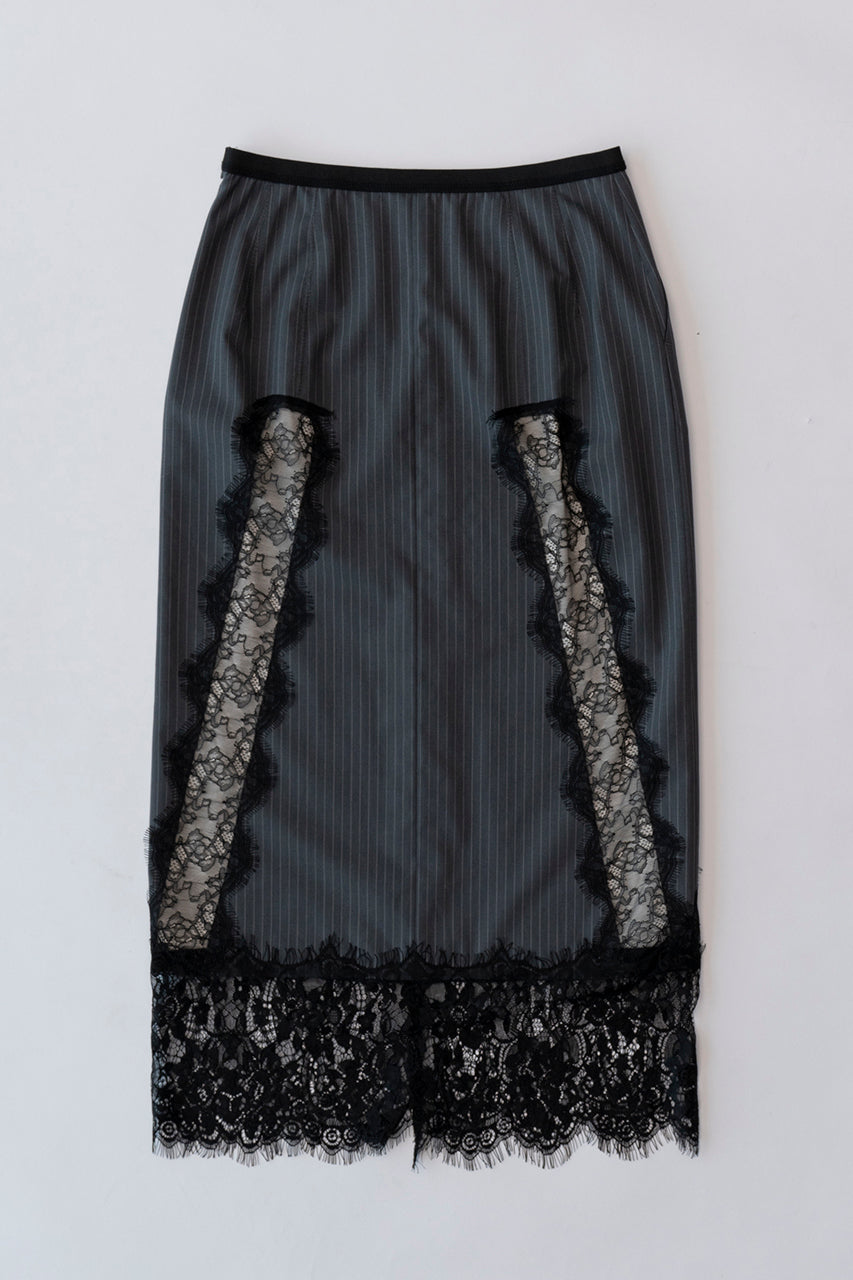 Striped Lace Skirt