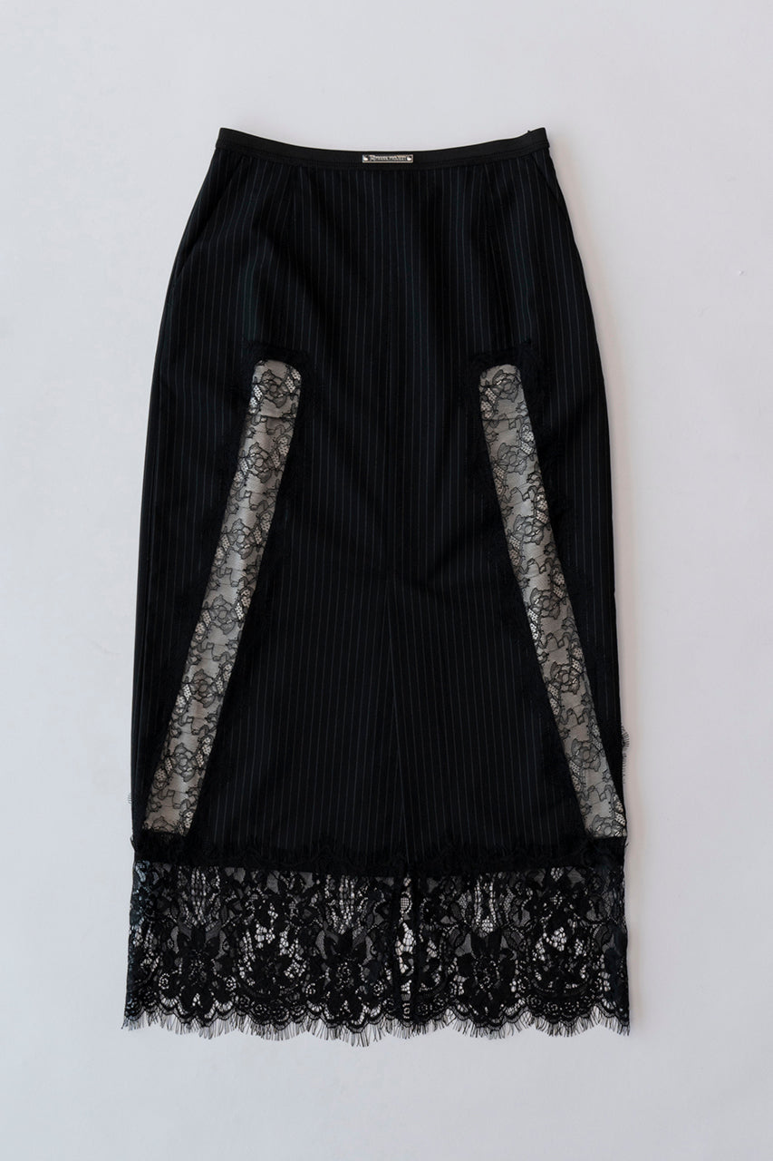 Striped Lace Skirt