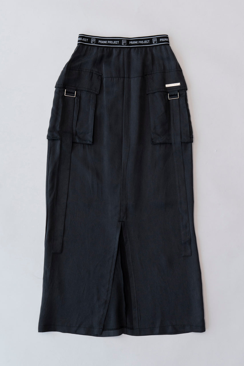 Satin Cargo Skirt - SALE