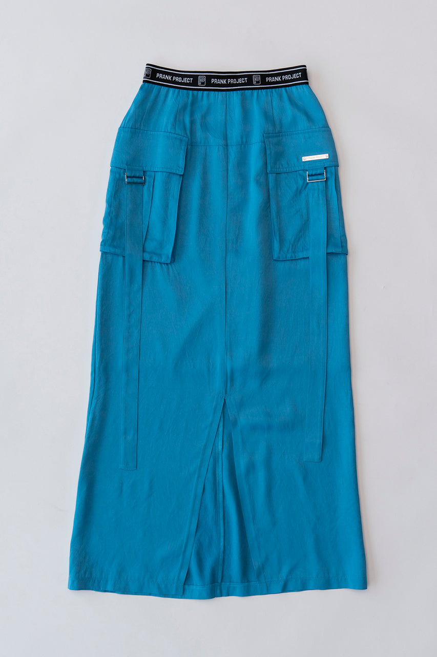 Satin Cargo Skirt - SALE