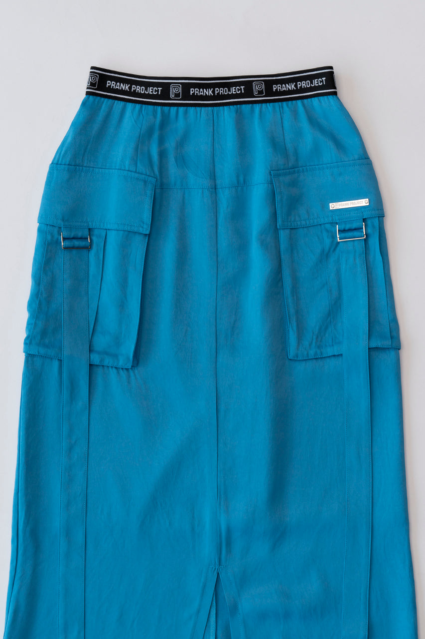 【一部予約】Satin Cargo Skirt