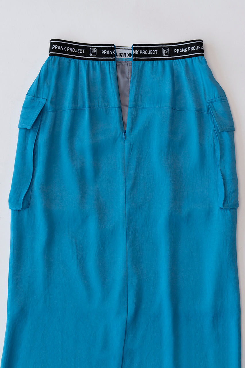 Satin Cargo Skirt - SALE