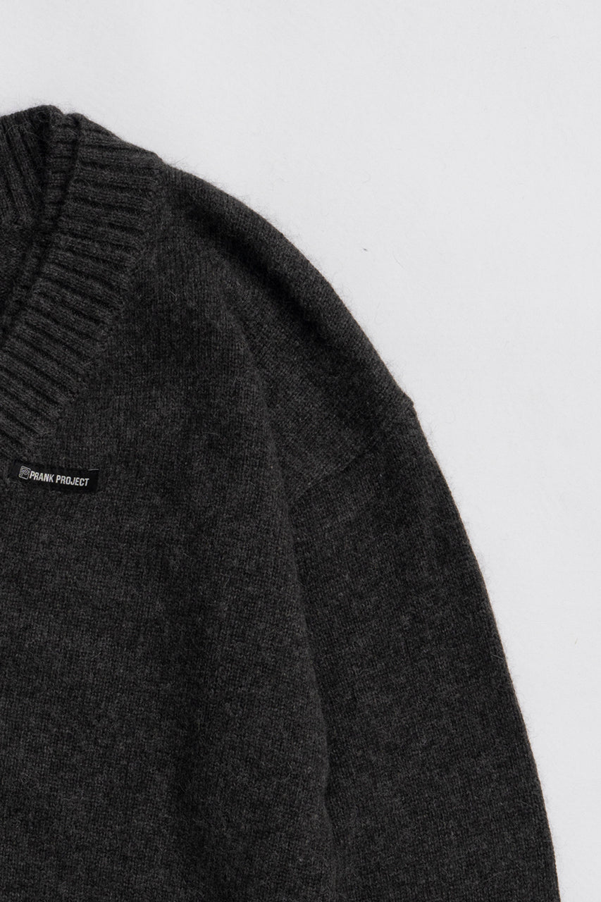 Angora Wool V-Neck Knit - 2025 WINTER