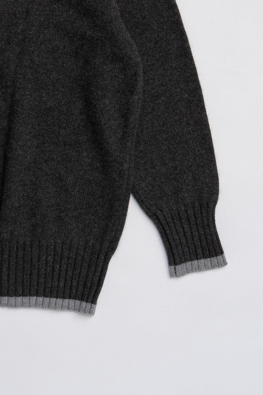 Angora Wool V-Neck Knit - 2025 WINTER