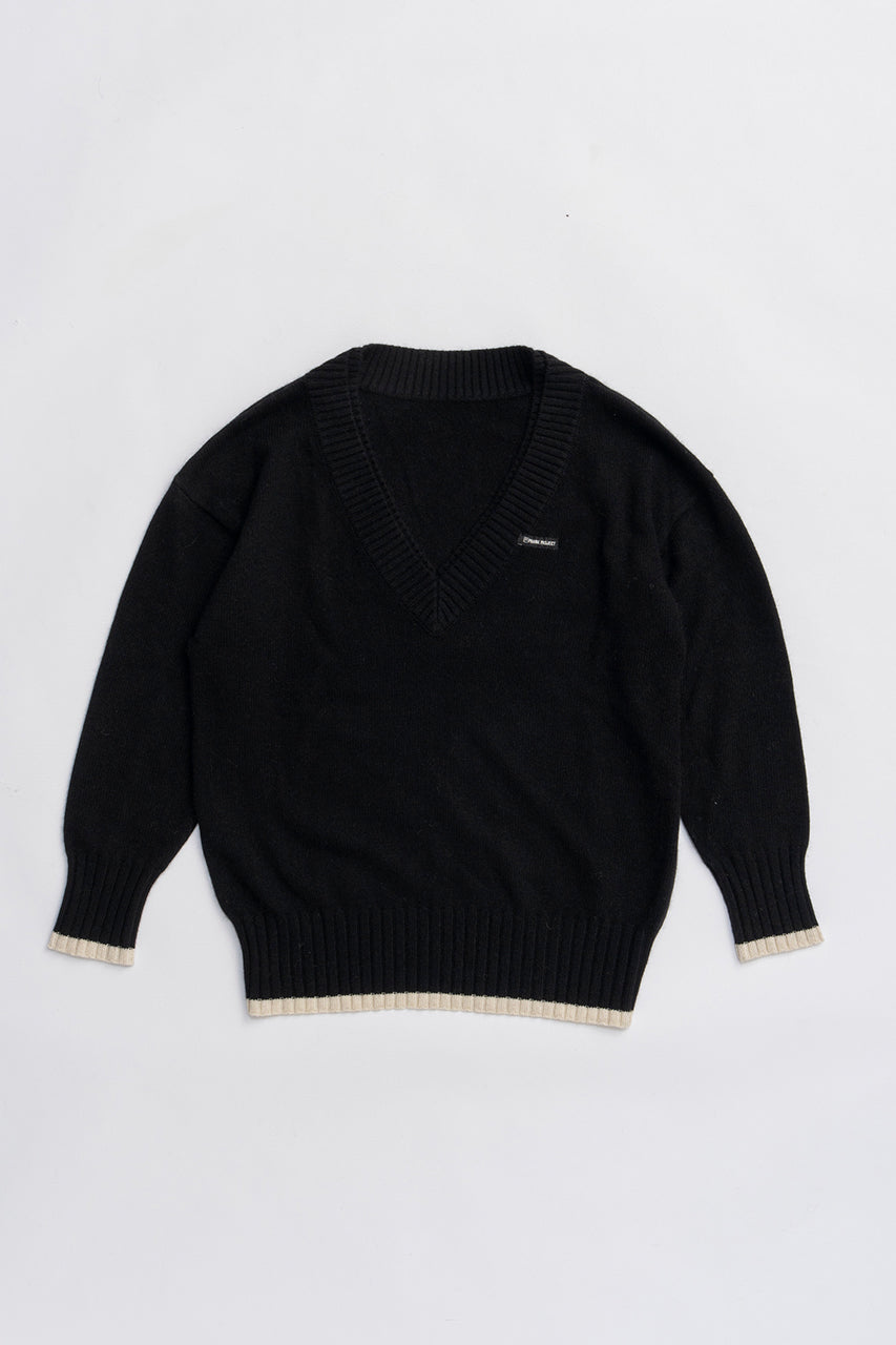 Angora Wool V-Neck Knit - 2025 WINTER