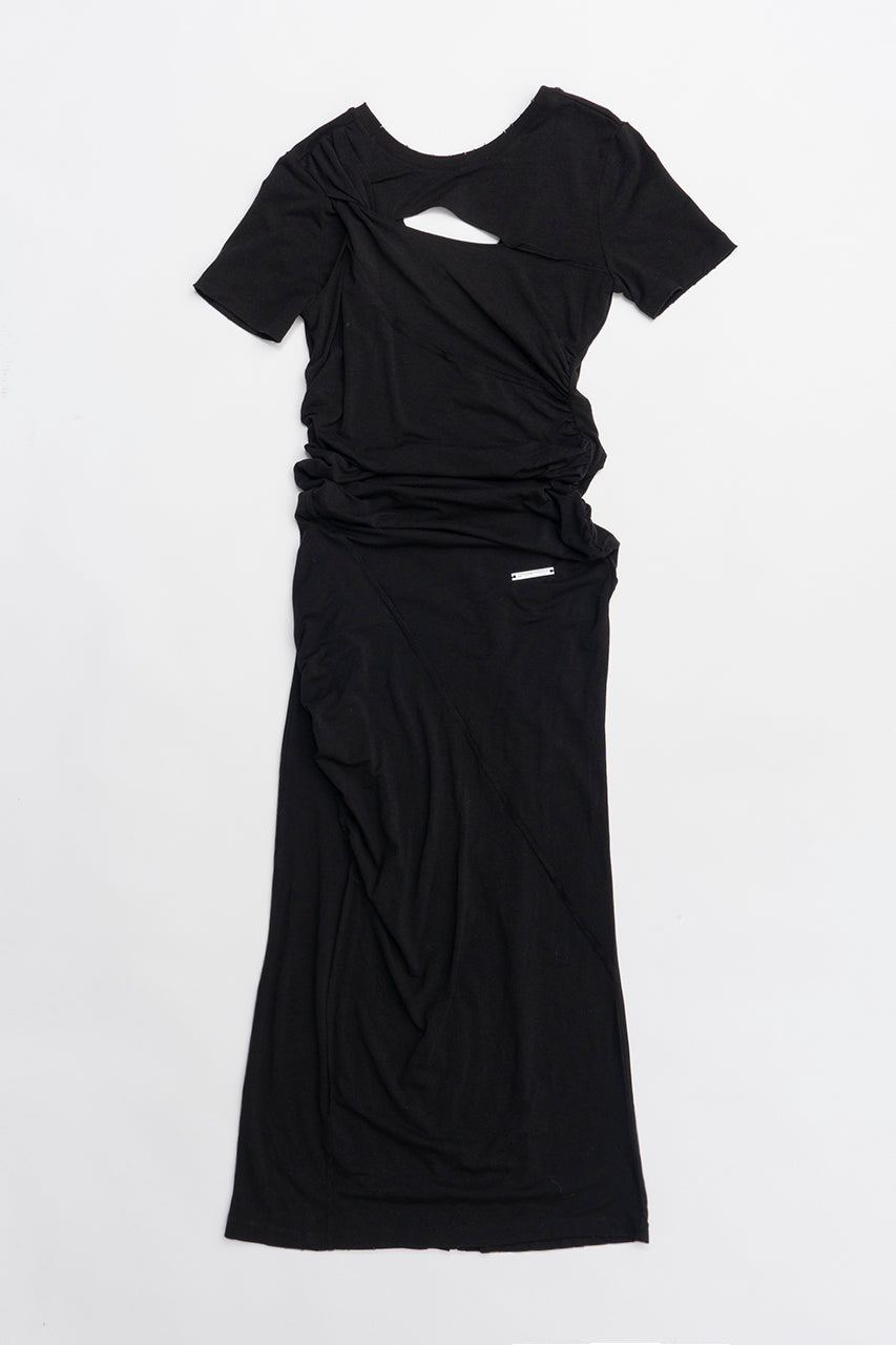 Asymmetrical Twist Maxi Dress