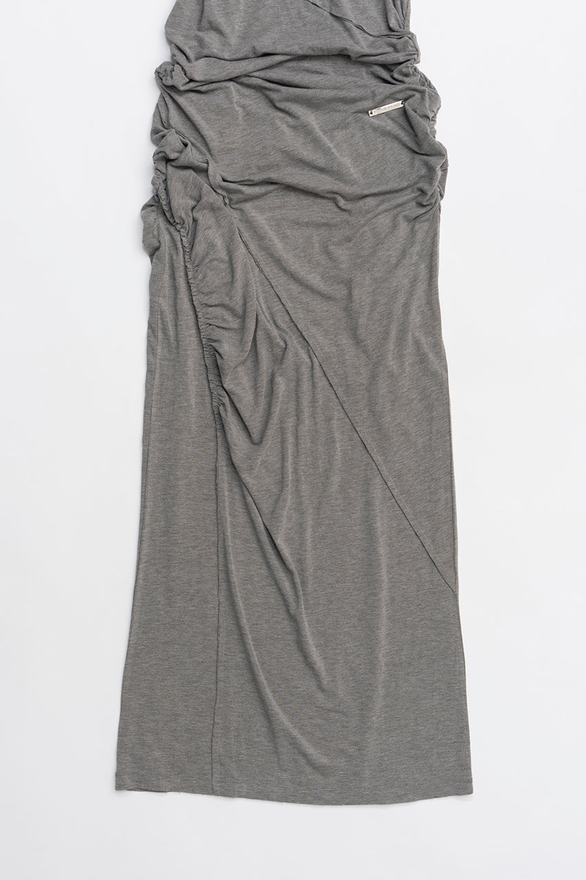 Asymmetrical Twist Maxi Dress