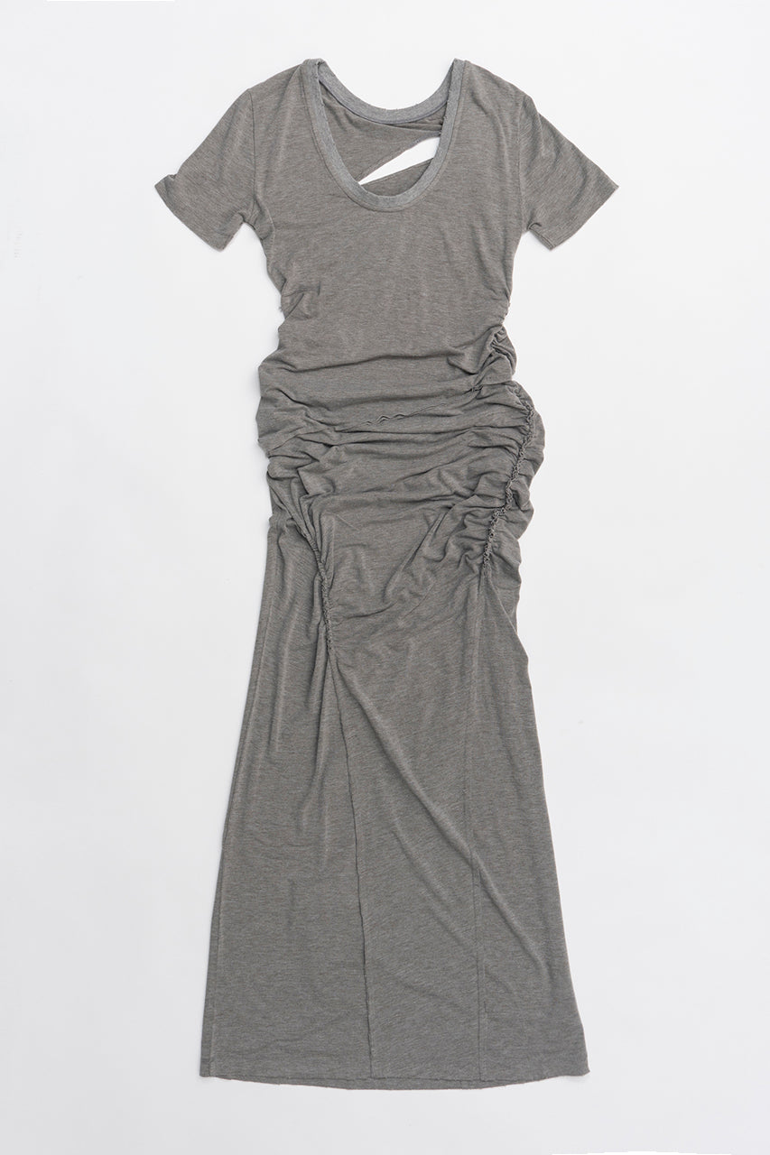 Asymmetrical Twist Maxi Dress