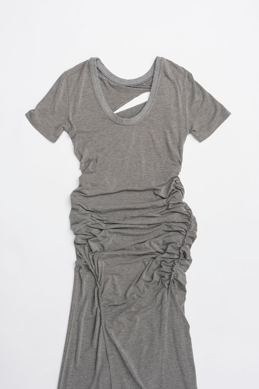 Asymmetrical Twist Maxi Dress