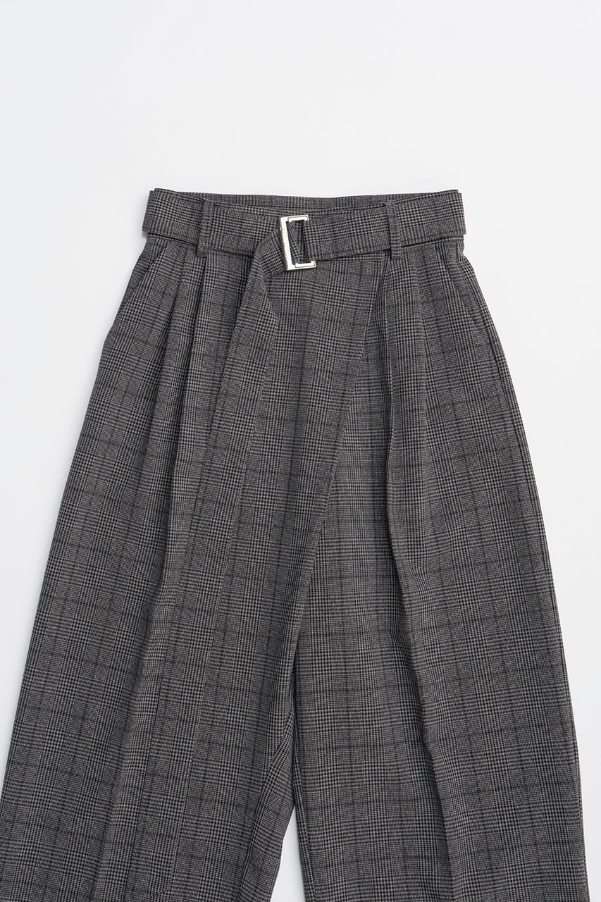Asymmetrical Wide Tapered Pants