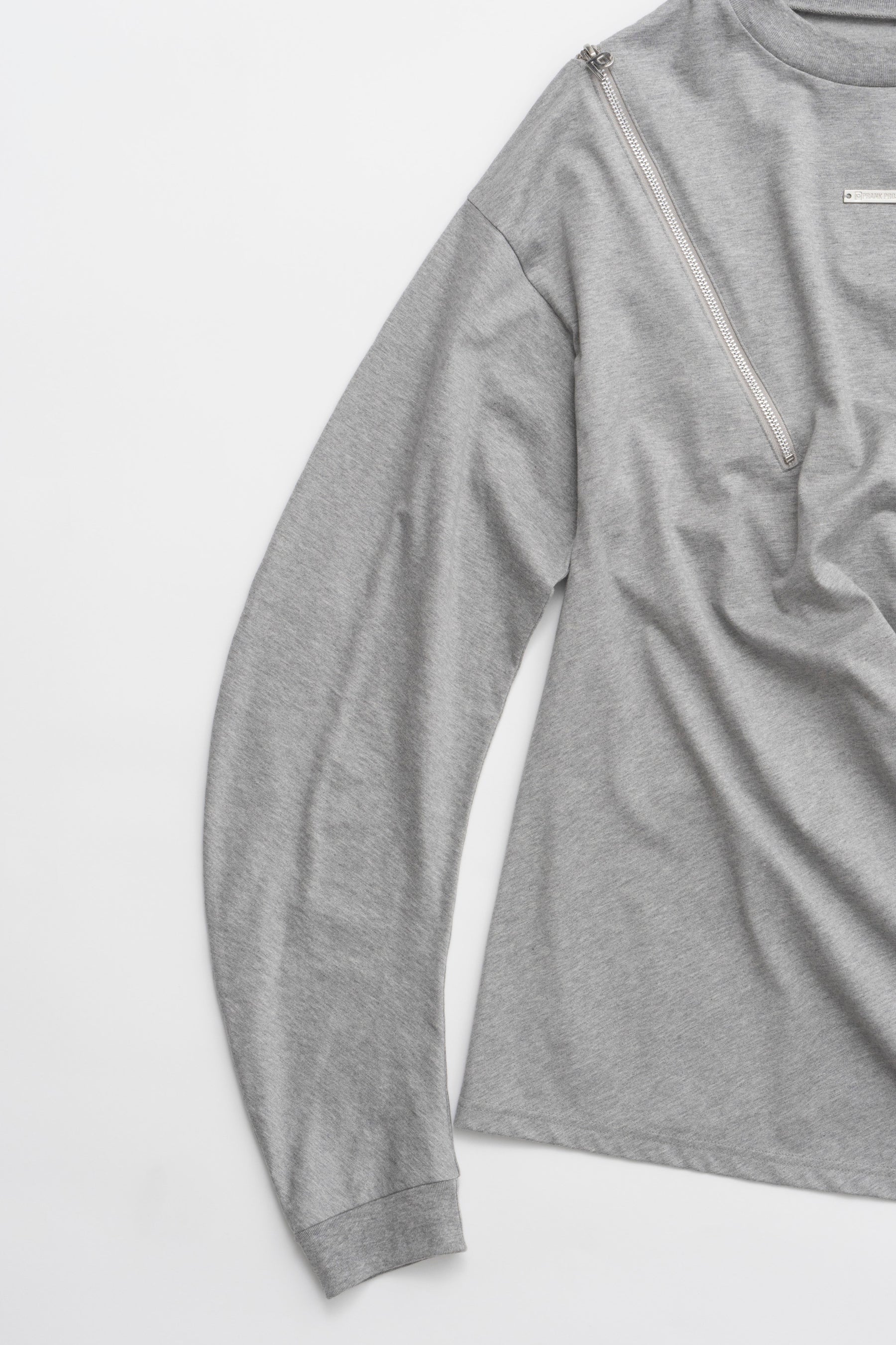 Asymmetric Draped Zip Top