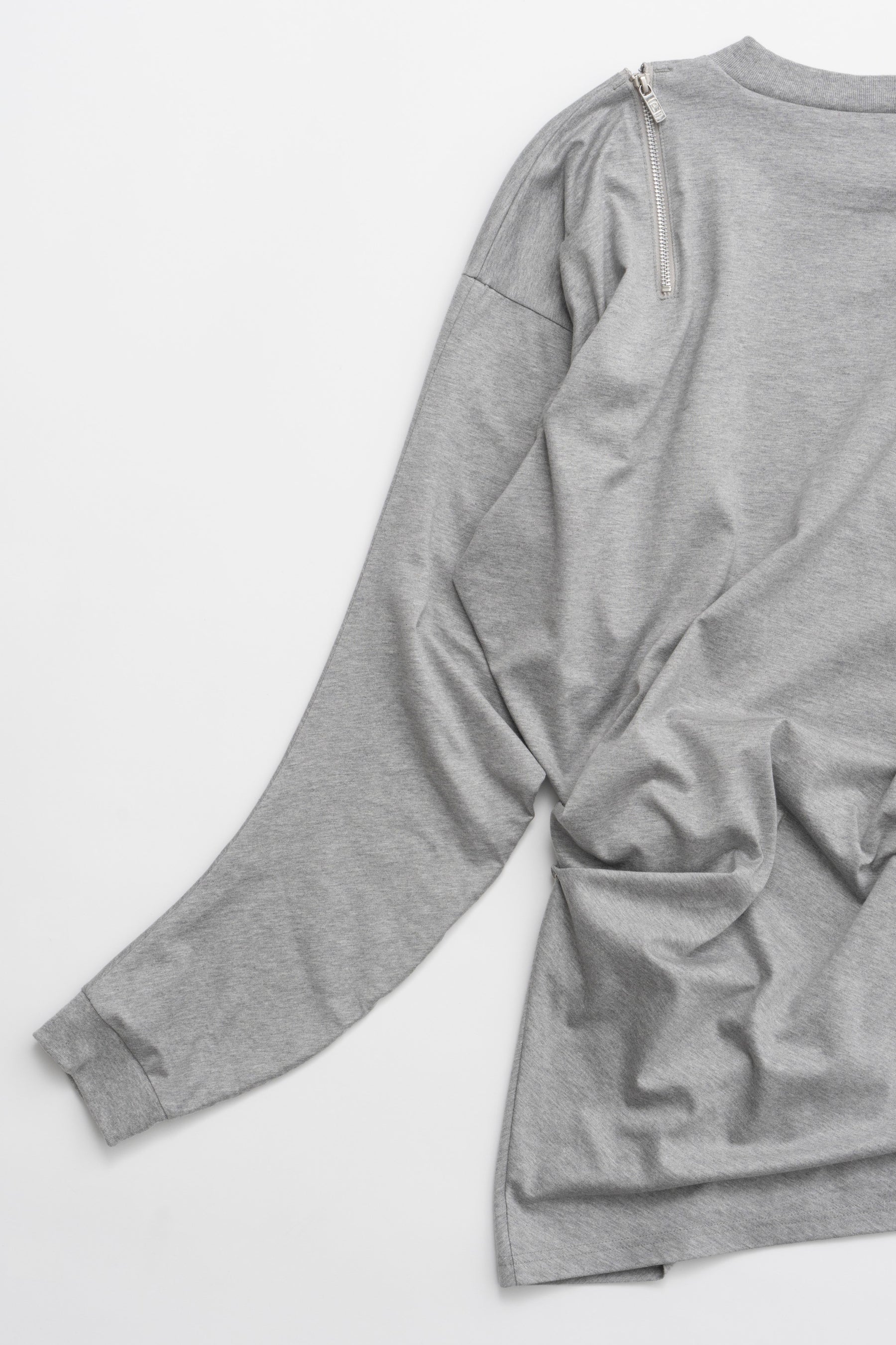 Asymmetric Draped Zip Top