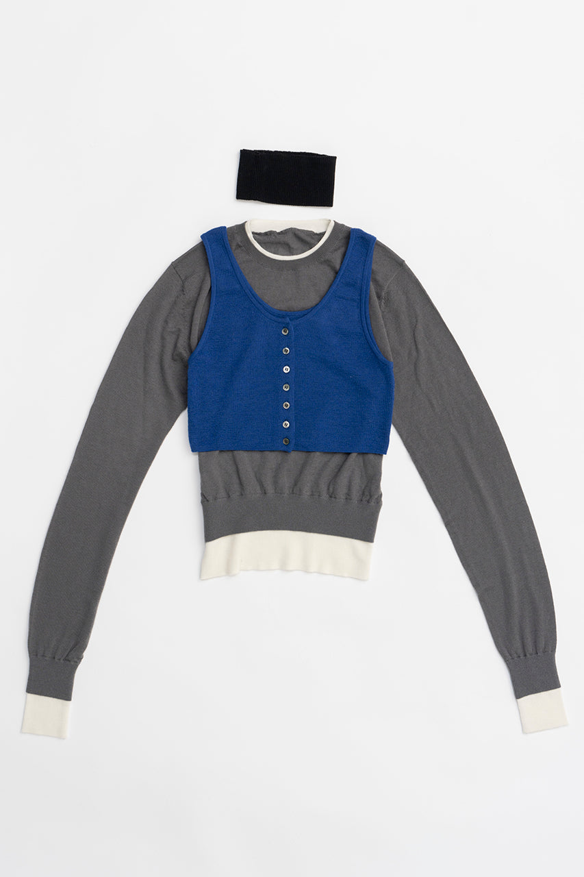 Layered Color Block Knit - SALE