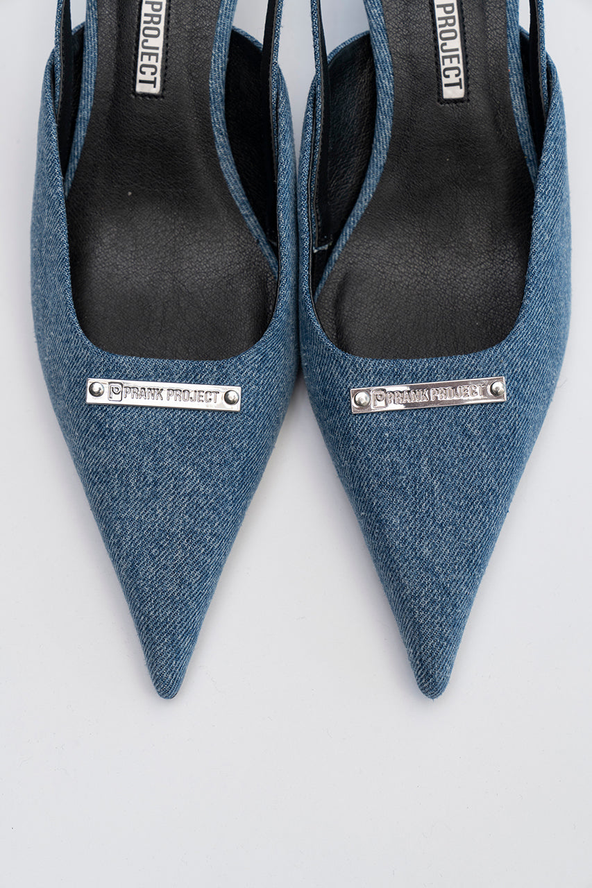 Denim Mules