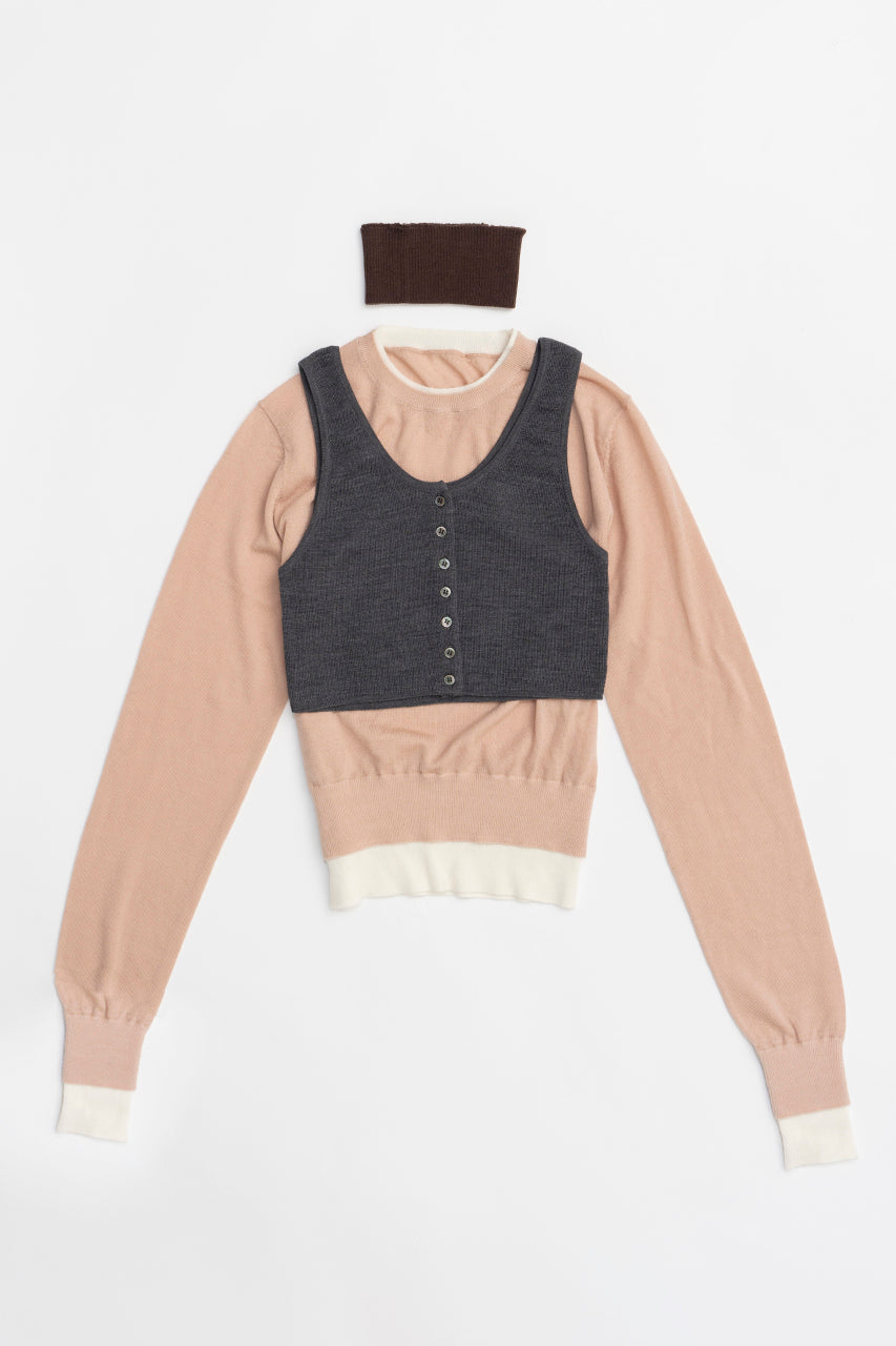 Layered Color Block Knit - SALE