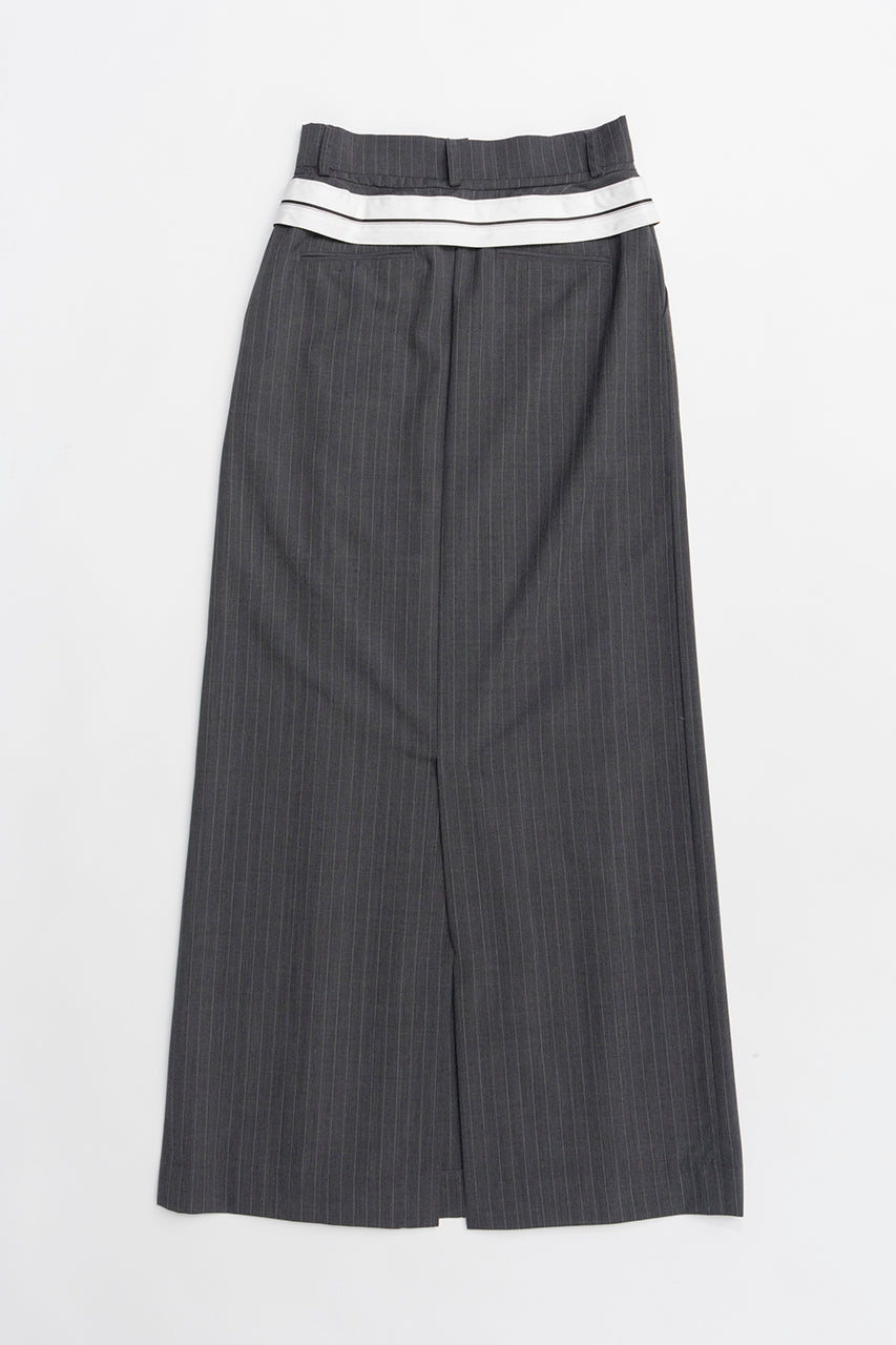 Deep Tuck Suiting Skirt - SALE