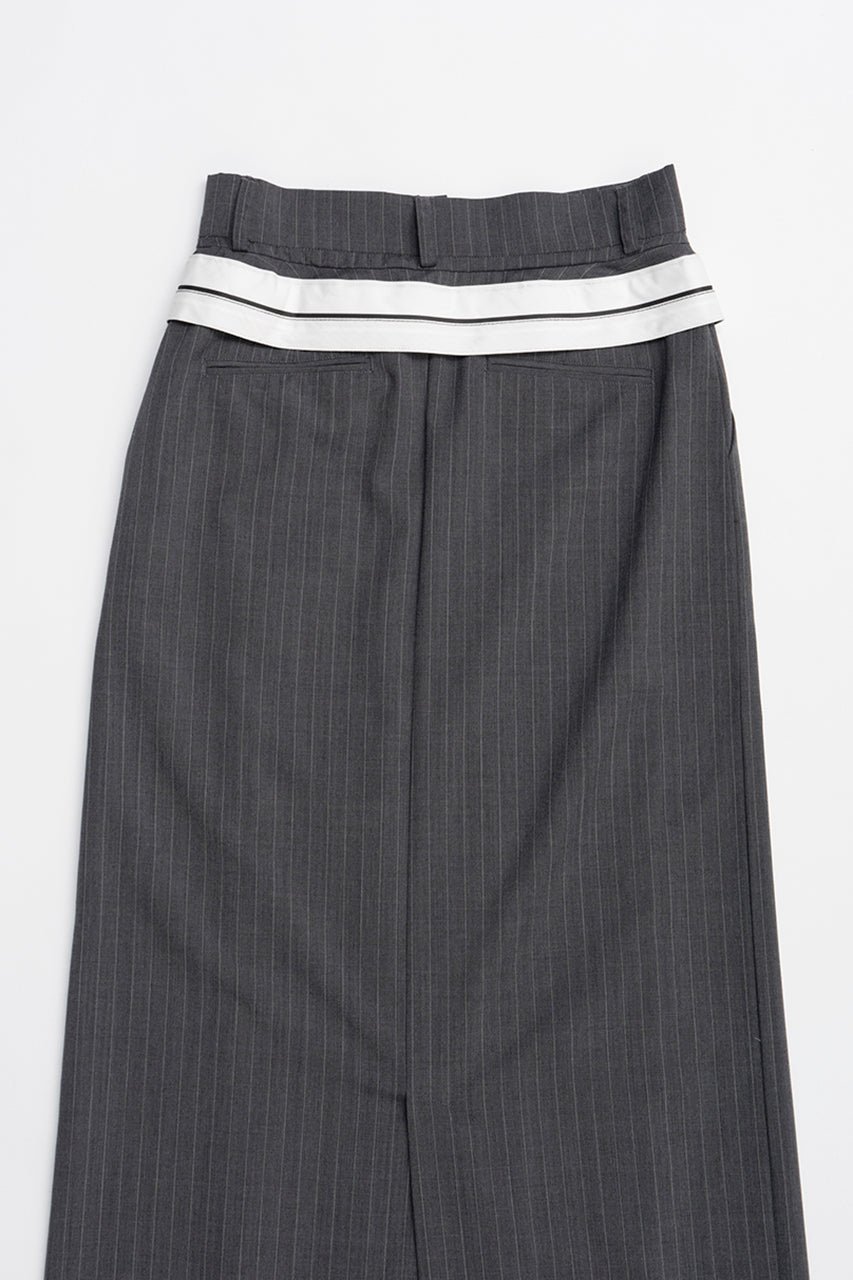 Deep Tuck Suiting Skirt - SALE