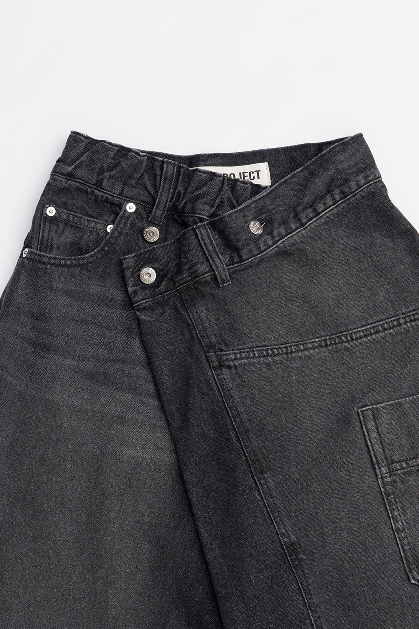 Deformed Baggy Denim Pants - SALE