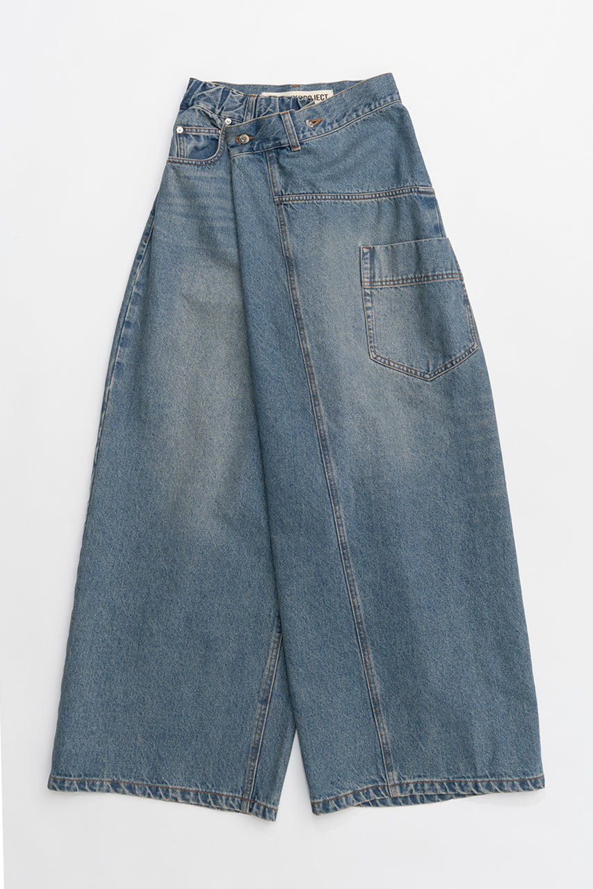 Deformed Baggy Denim Pants - SALE