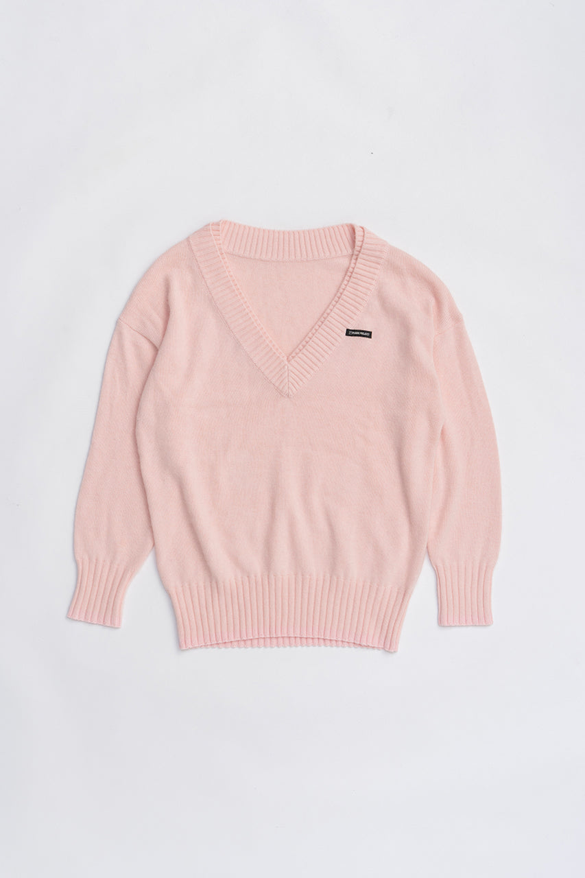 Angora Wool V-Neck Knit - 2025 WINTER