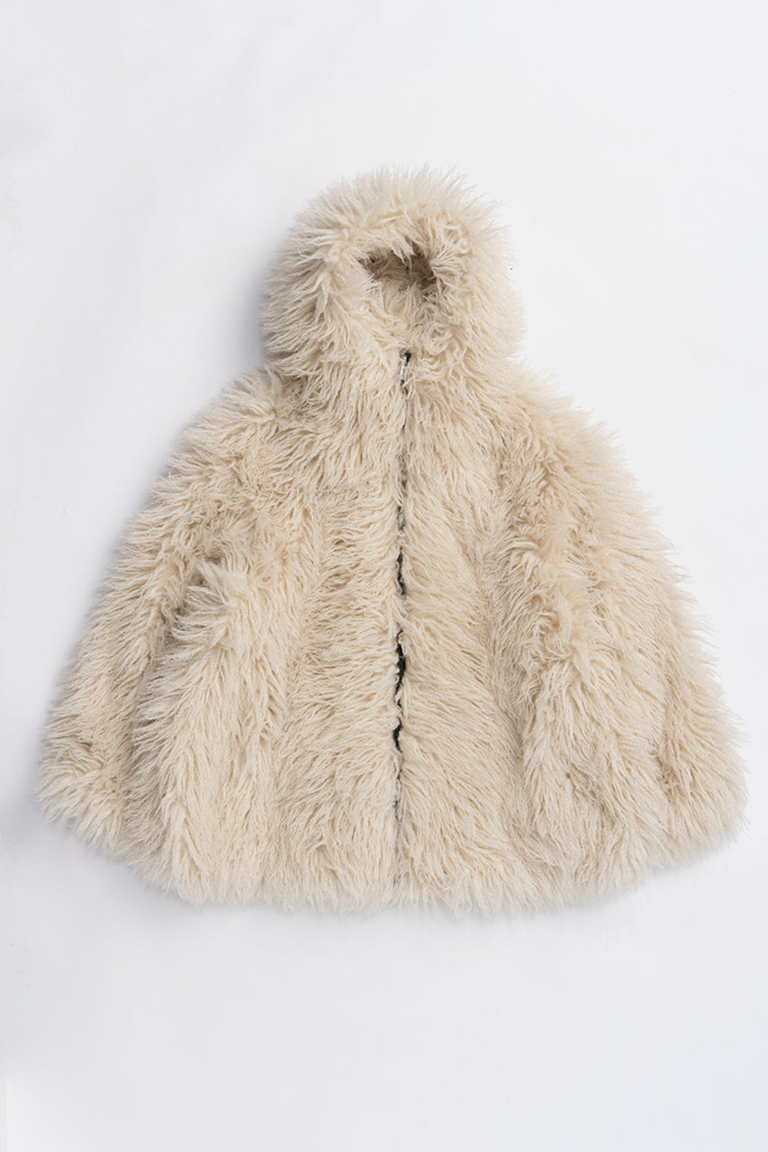 Fake Fur Hooded Hoodie - 2025 WINTER