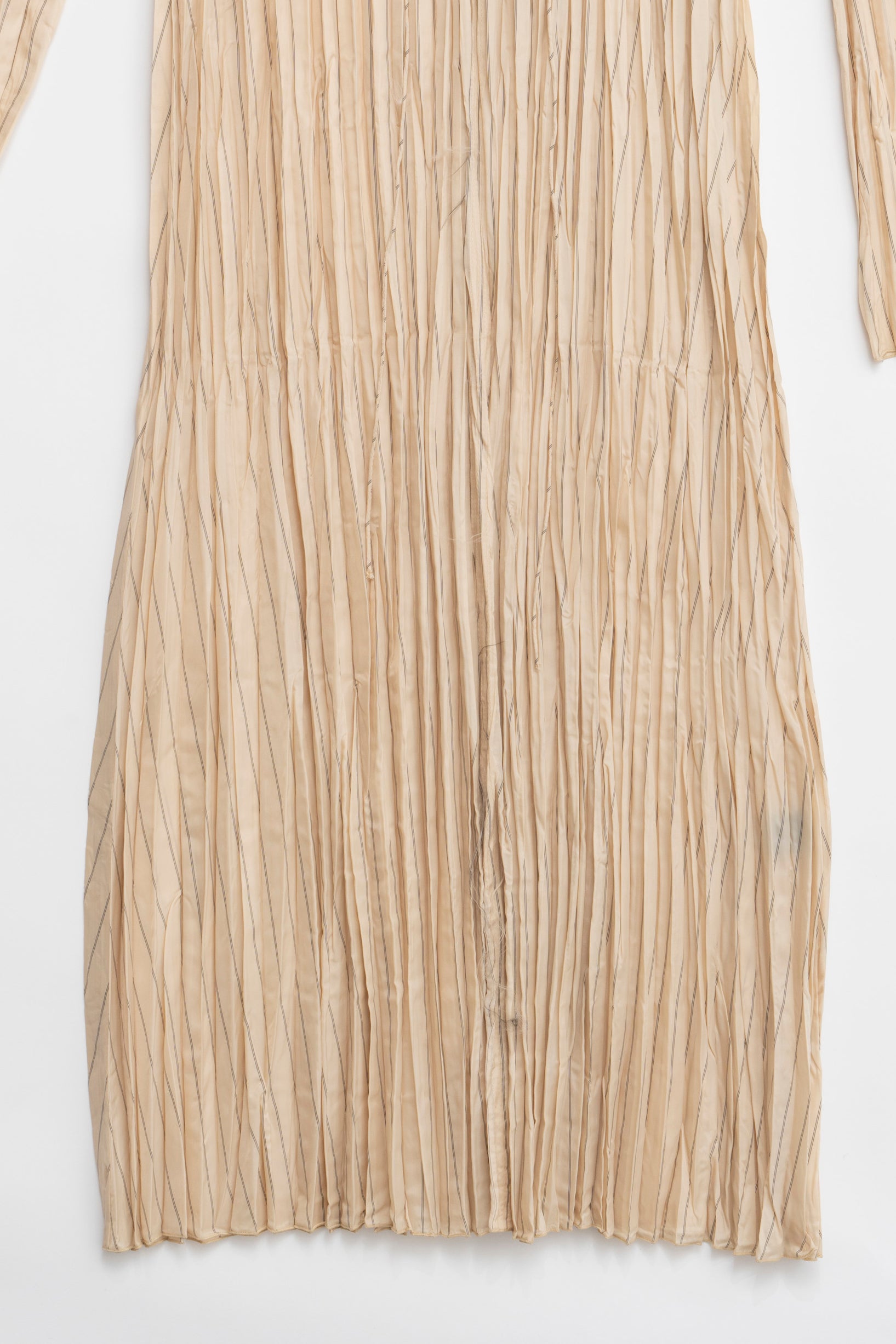 Random Pleated Lace Up Dress - SALE