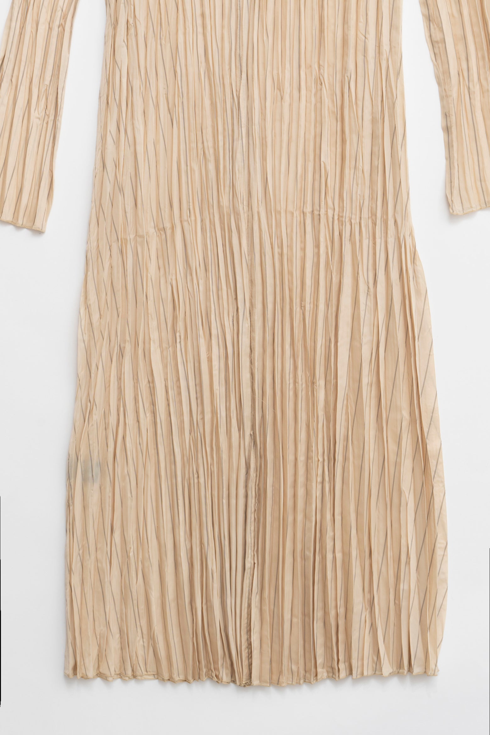 Random Pleated Lace Up Dress - SALE