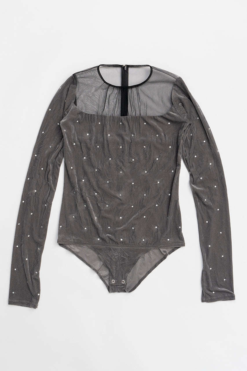 Crystal Velour Bodysuit - SALE