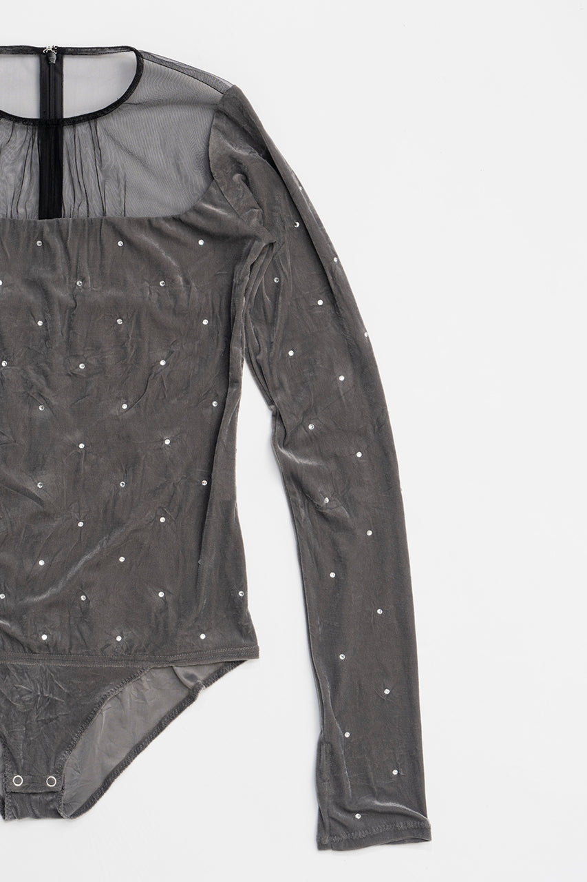 Crystal Velour Bodysuit - SALE